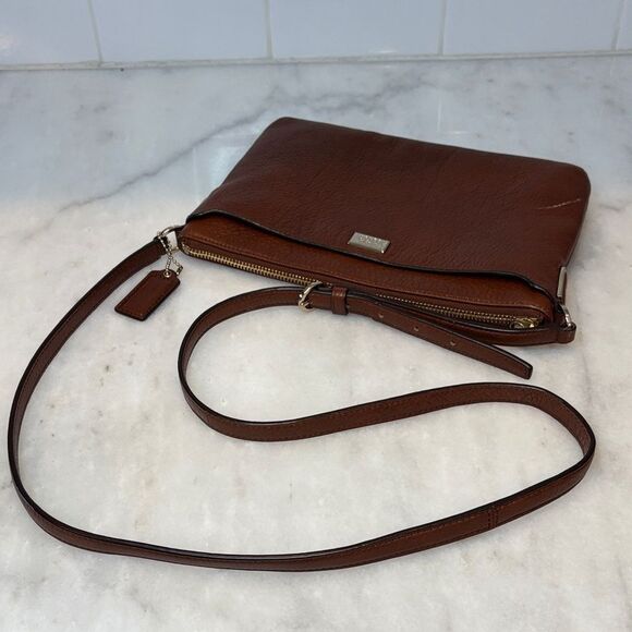 Coach Pebbled Leather Crossbody Shoulder Bag - Picture 15 of 15